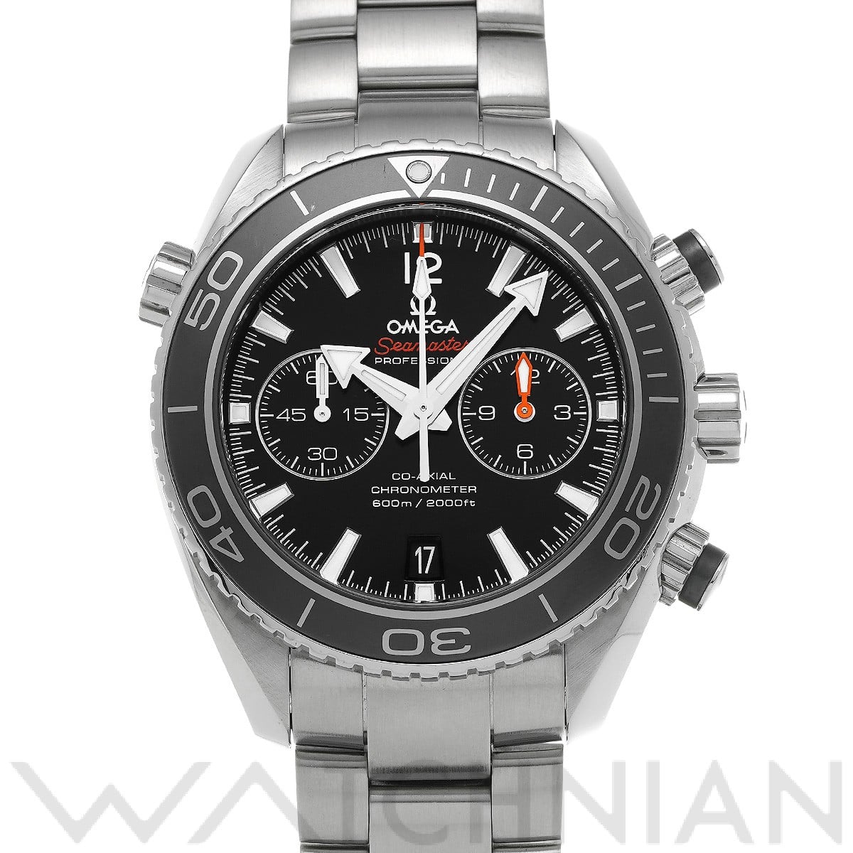 オメガ シーマスター プラネットオーシャン 600 コーアクシャル クロノグラフ 232.30.46.51.01.001 ブラック メンズ 時計 【中古】【wristwatch】
