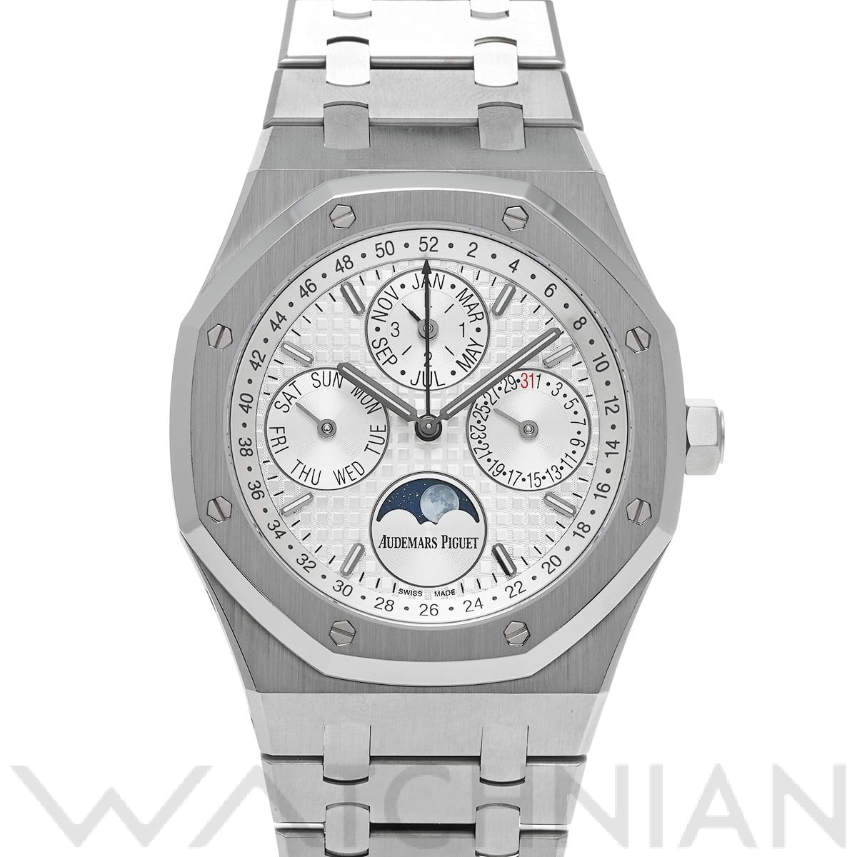 オーデマ ピゲ ロイヤルオーク パーペチュアルカレンダー 26574ST.OO.1220ST.01 シルバー メンズ 時計 【中古】【wristwatch】