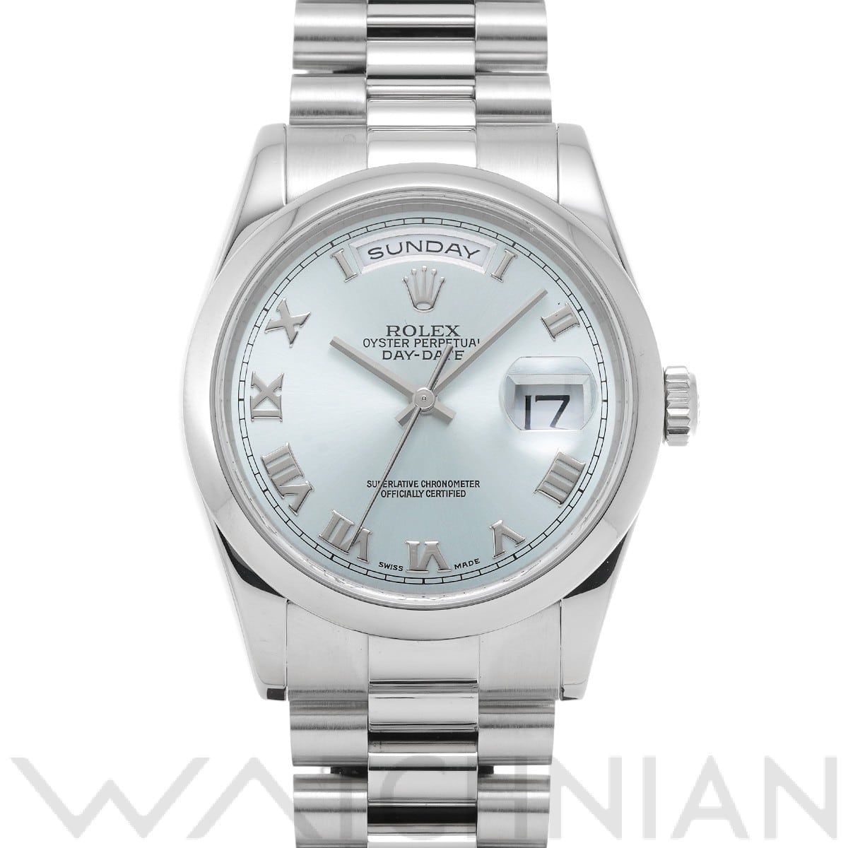 ロレックス デイデイト 36 118206 アイスブルー メンズ 時計 【中古】【wristwatch】