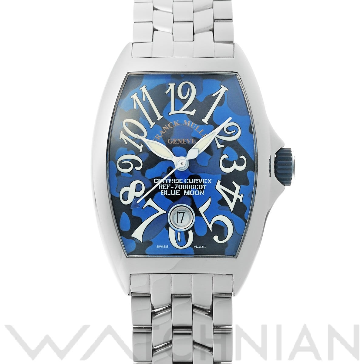 フランクミュラー トノウカーベックス ブルームーン 7080SCDTBLUEMOON AC ブルー メンズ 時計 【中古】【wristwatch】