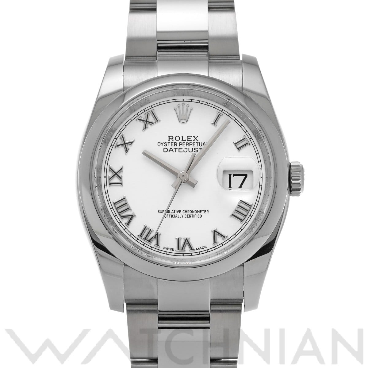 ロレックス デイトジャスト 36 116200 ホワイト メンズ 時計 【中古】【wristwatch】