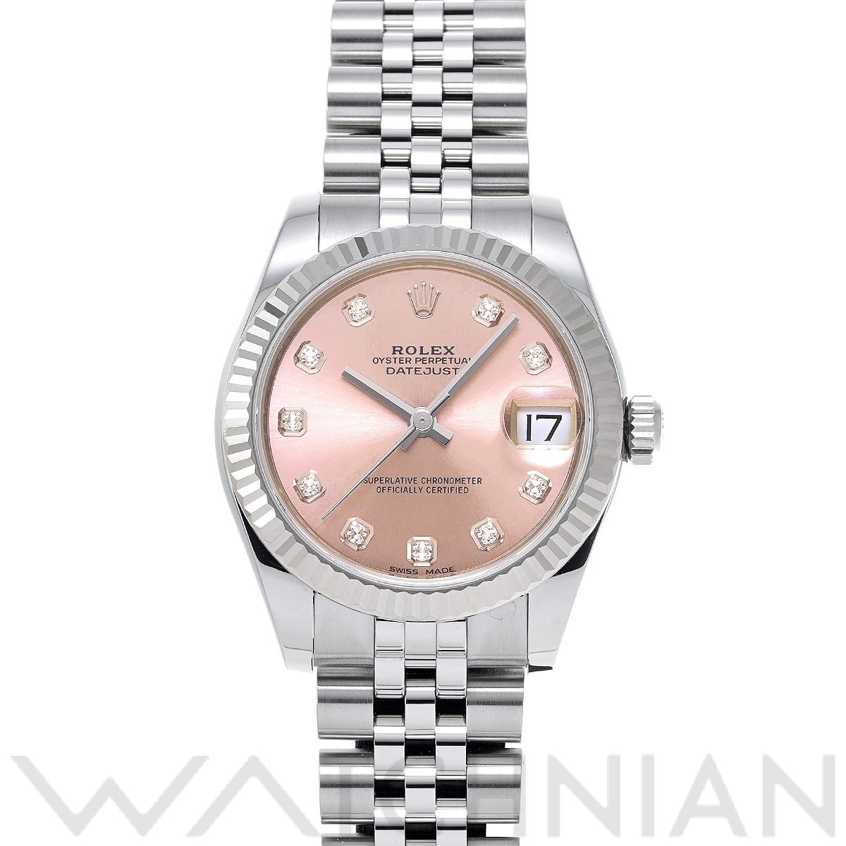 ロレックス デイトジャスト 31 178274G ピンク ユニセックス 時計 【中古】【wristwatch】