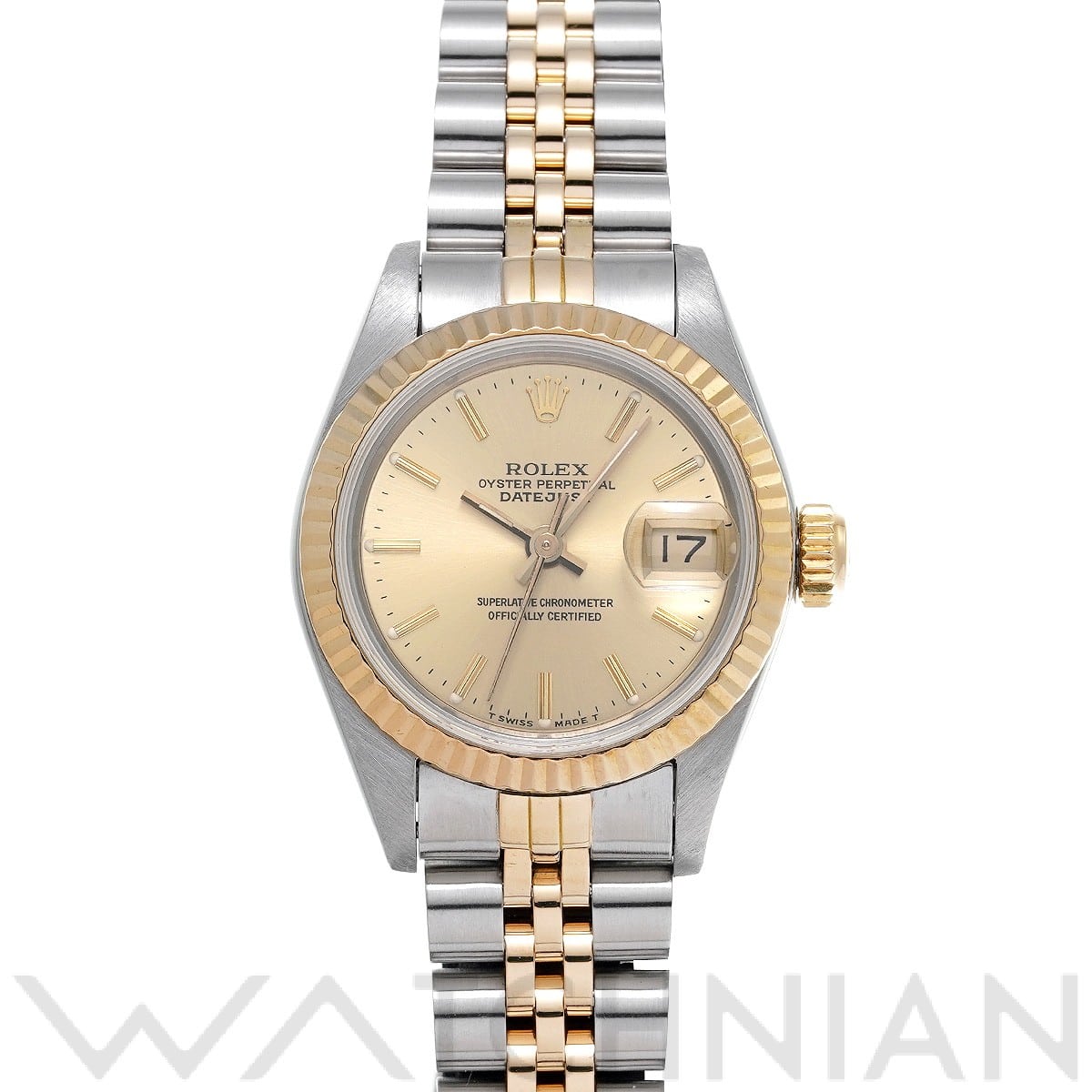 ロレックス デイトジャスト 69173 シャンパン レディース 時計 【中古】【wristwatch】