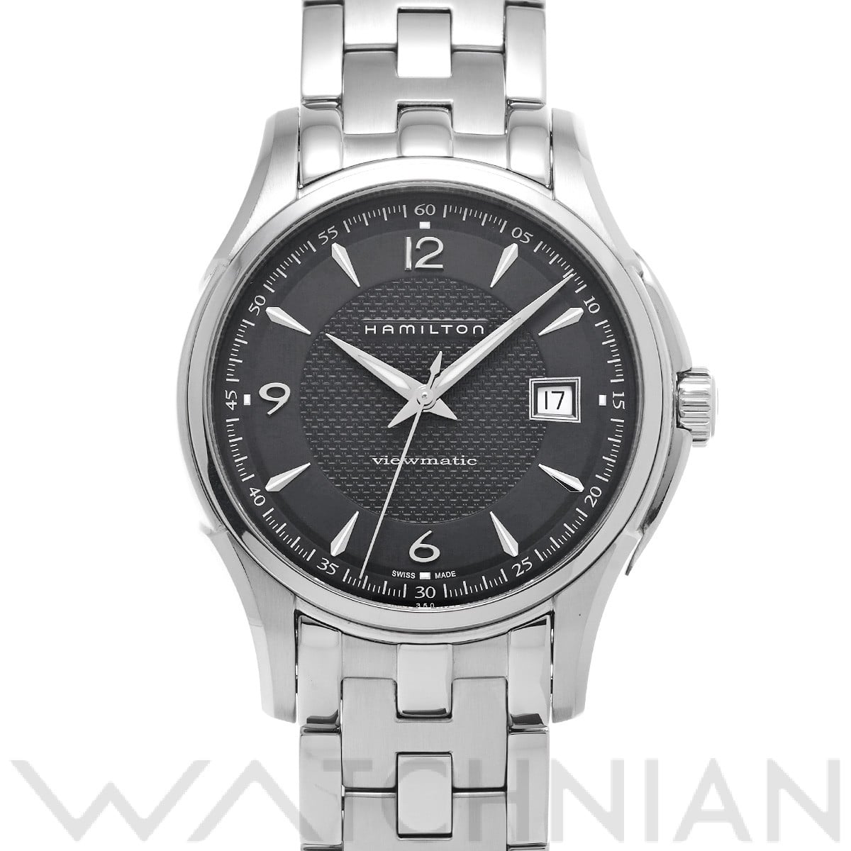 ハミルトン ジャズマスター ビューマチック オート H32515135 ブラック メンズ 時計 【中古】【wristwatch】