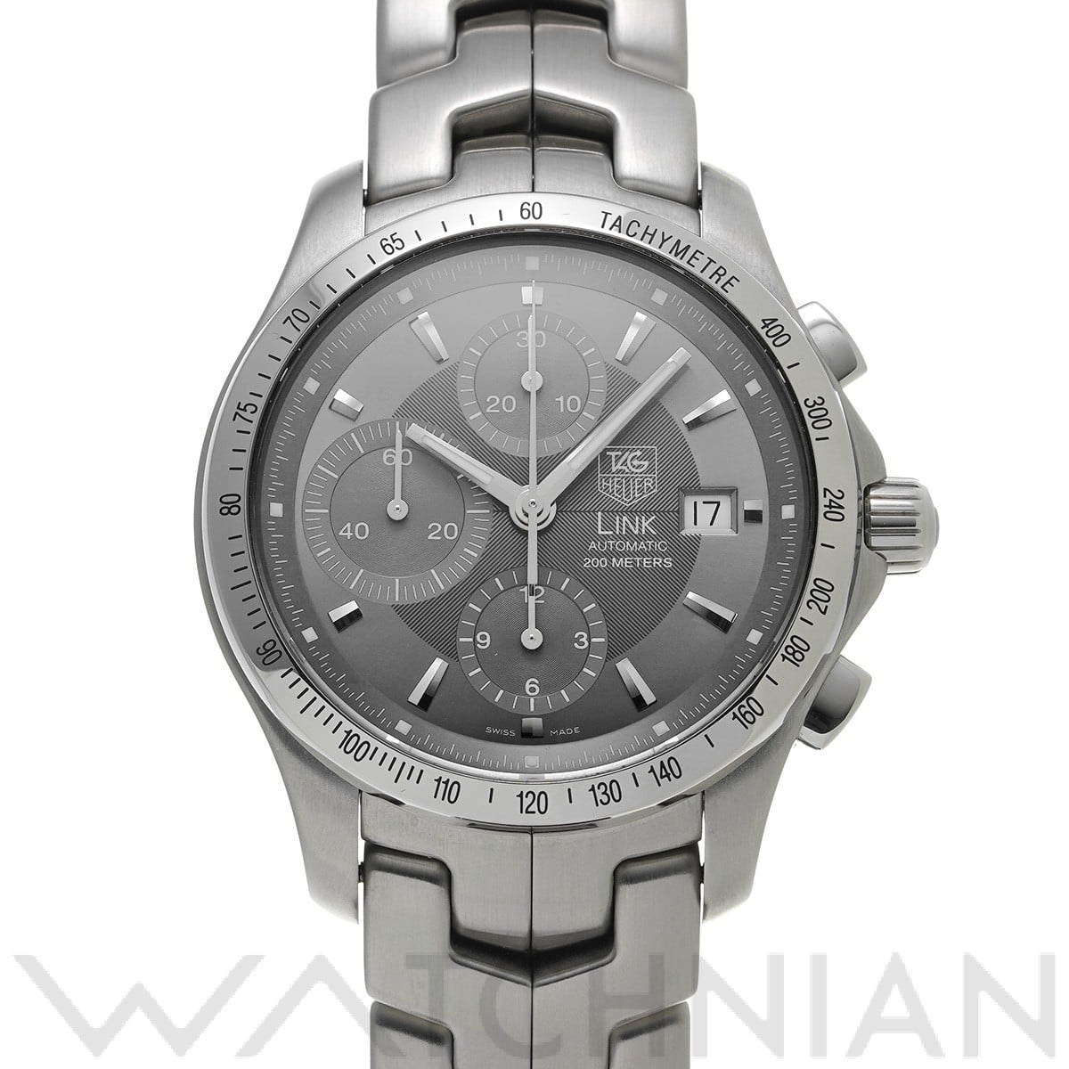 タグ ホイヤー / TAG HEUER リンク クロノグラフ CJF2115 グレー メンズ 時計 【中古】【wristwatch】