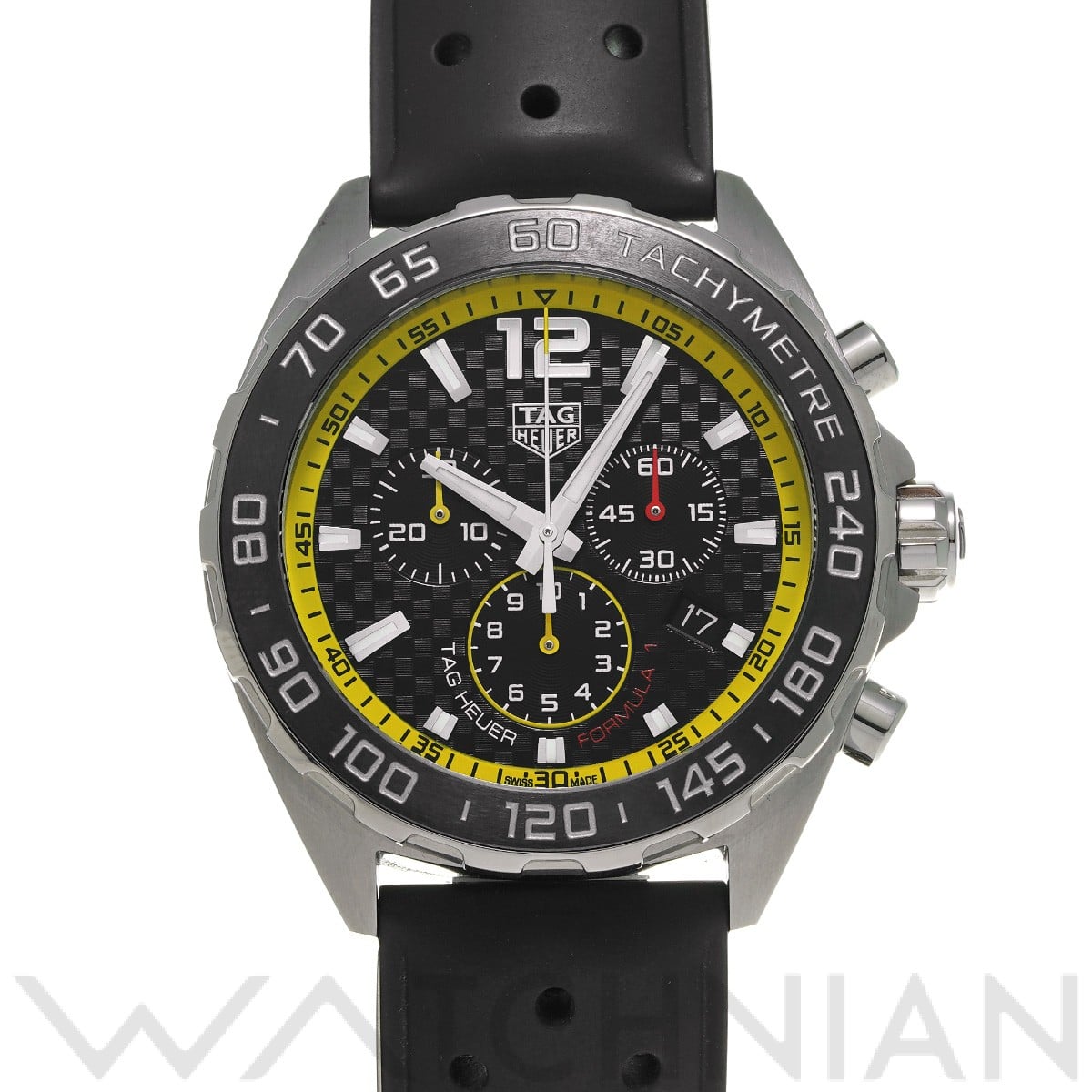 タグ ホイヤー フォーミュラ1 クォーツ クロノグラフ CAZ101AC.FT8024 ブラック メンズ 時計 【中古】【wristwatch】