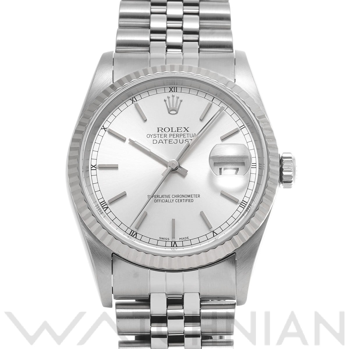 ロレックス デイトジャスト 16234 シルバー メンズ 時計 【中古】【wristwatch】