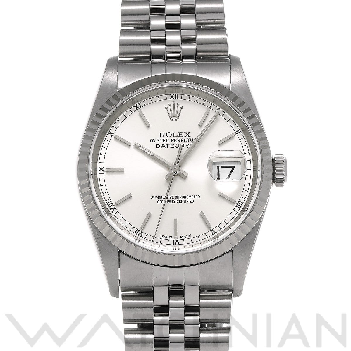 ロレックス デイトジャスト 16234 シルバー メンズ 時計 【中古】【wristwatch】