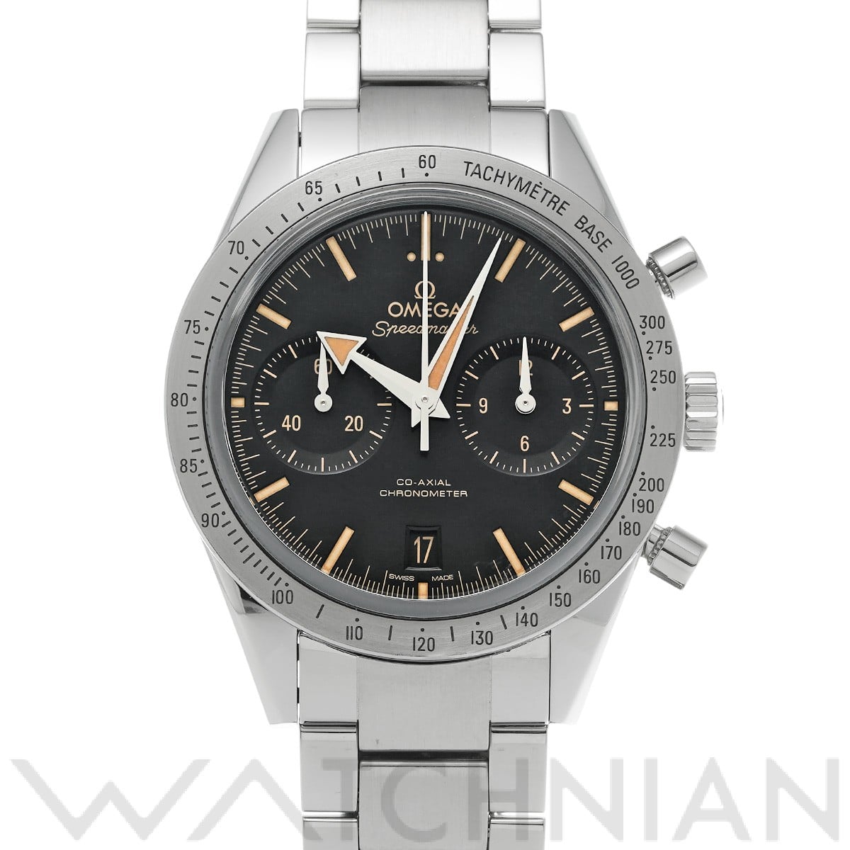 オメガ スピードマスター '57 コーアクシャル 331.10.42.51.01.002 ブラック メンズ 時計 【中古】【wristwatch】