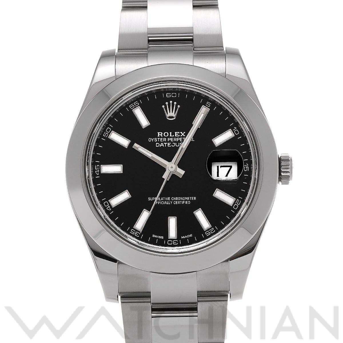 ロレックス デイトジャスト II 116300 ブラック メンズ 時計 【中古】【wristwatch】