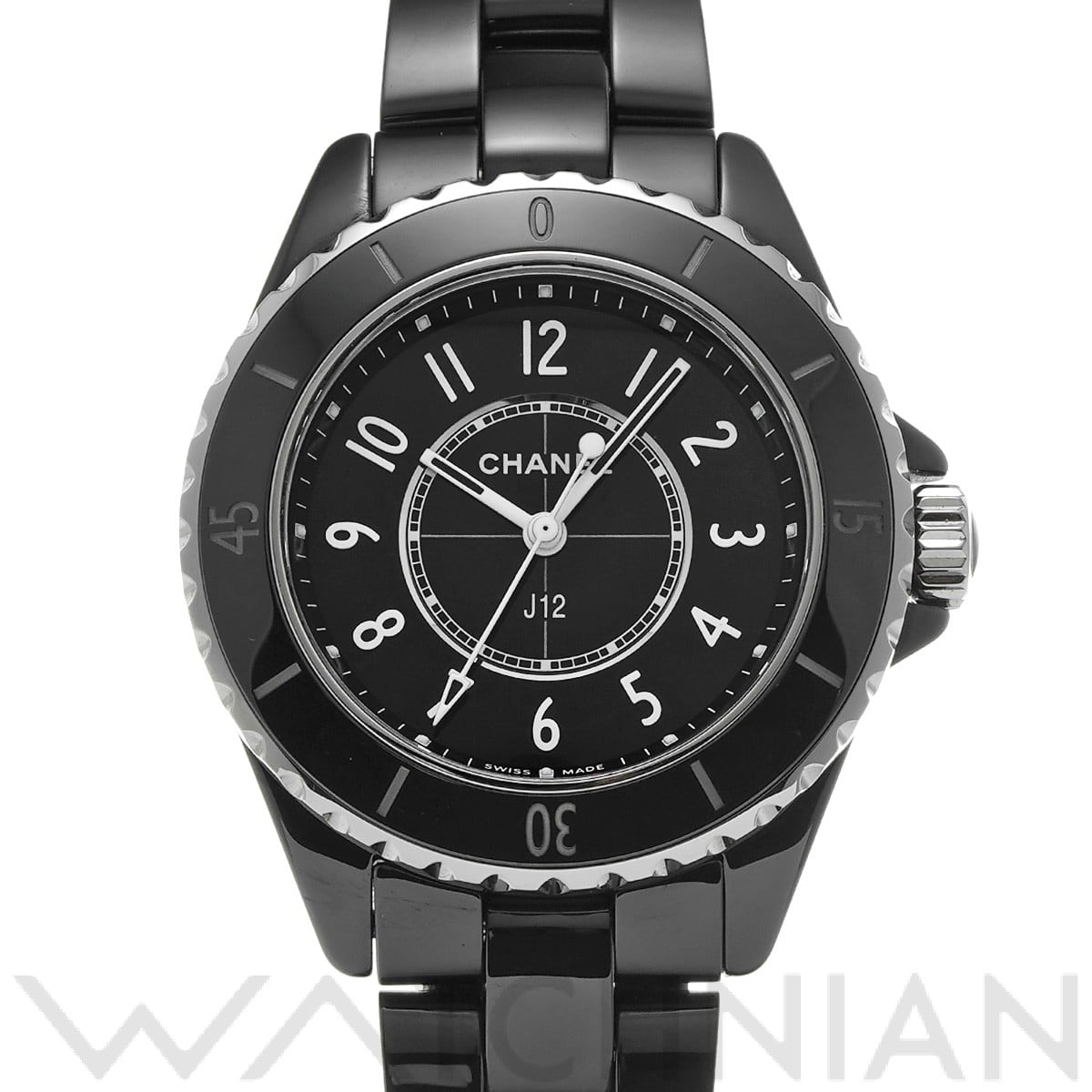 シャネル J12 33MM H5695 ブラックラッカー レディース 時計 【中古】【wristwatch】