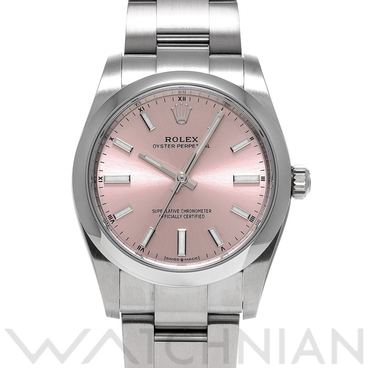 ロレックス オイスターパーペチュアル 34 124200 ピンク ユニセックス 時計 【中古】【wristwatch】