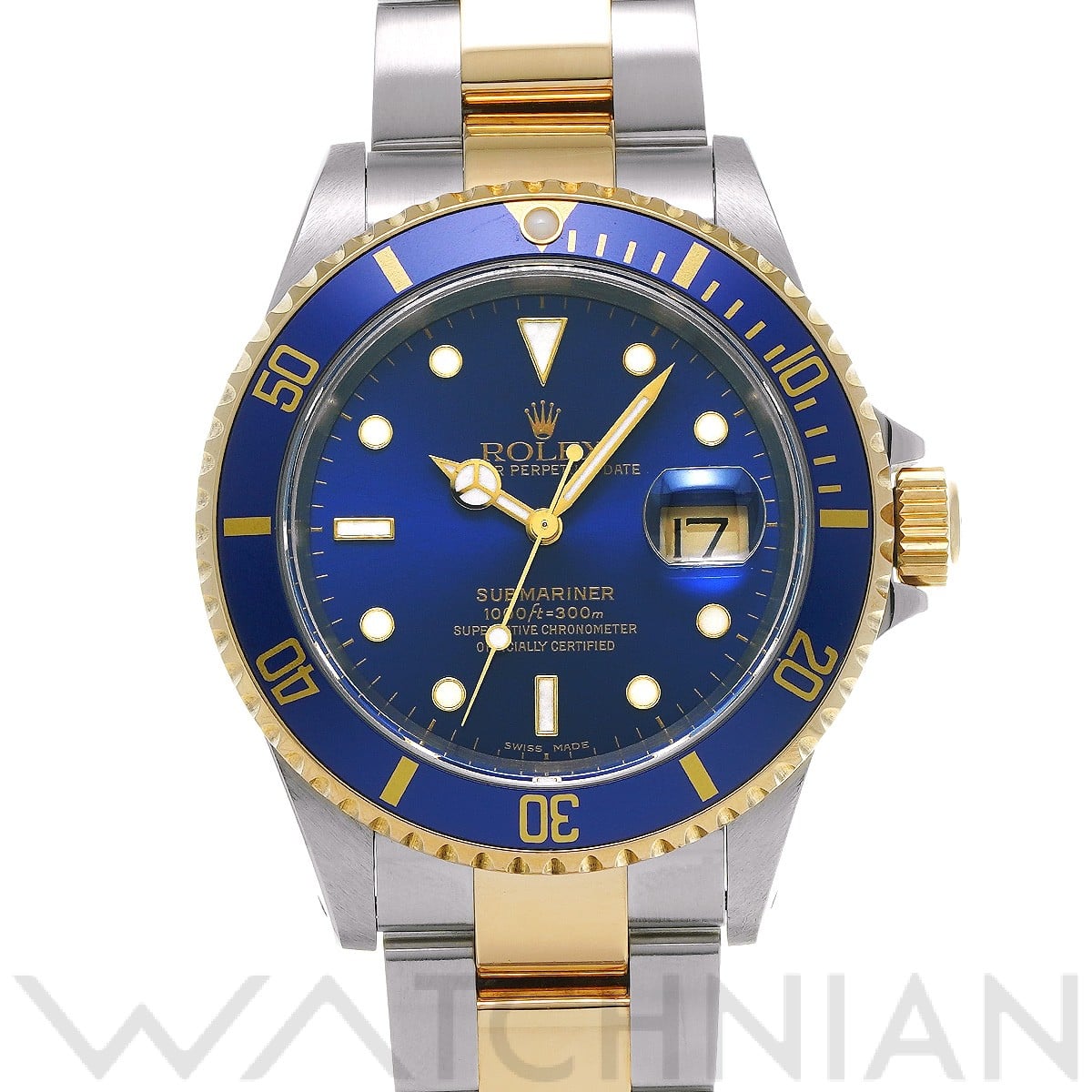 ロレックス サブマリーナ デイト 16613 ブルー メンズ 時計 【中古】【wristwatch】