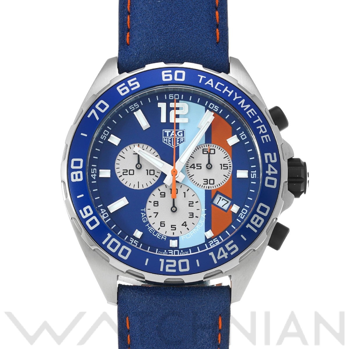 タグ ホイヤー / TAG HEUER フォーミュラ1 クォーツ クロノグラフ ガルフ CAZ101N.FC8243 ブルー メンズ 時計 【中古】【wristwatch】
