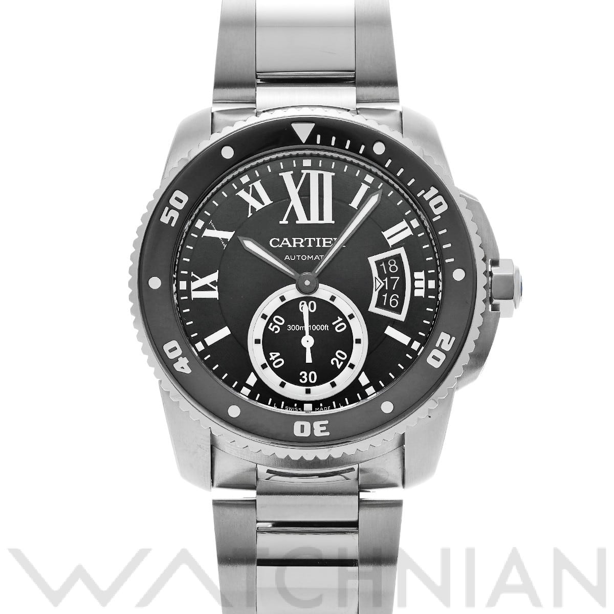 カルティエ / CARTIER カリブル ドゥ カルティエ ダイバー W7100057 ブラック メンズ 時計 【中古】【wristwatch】