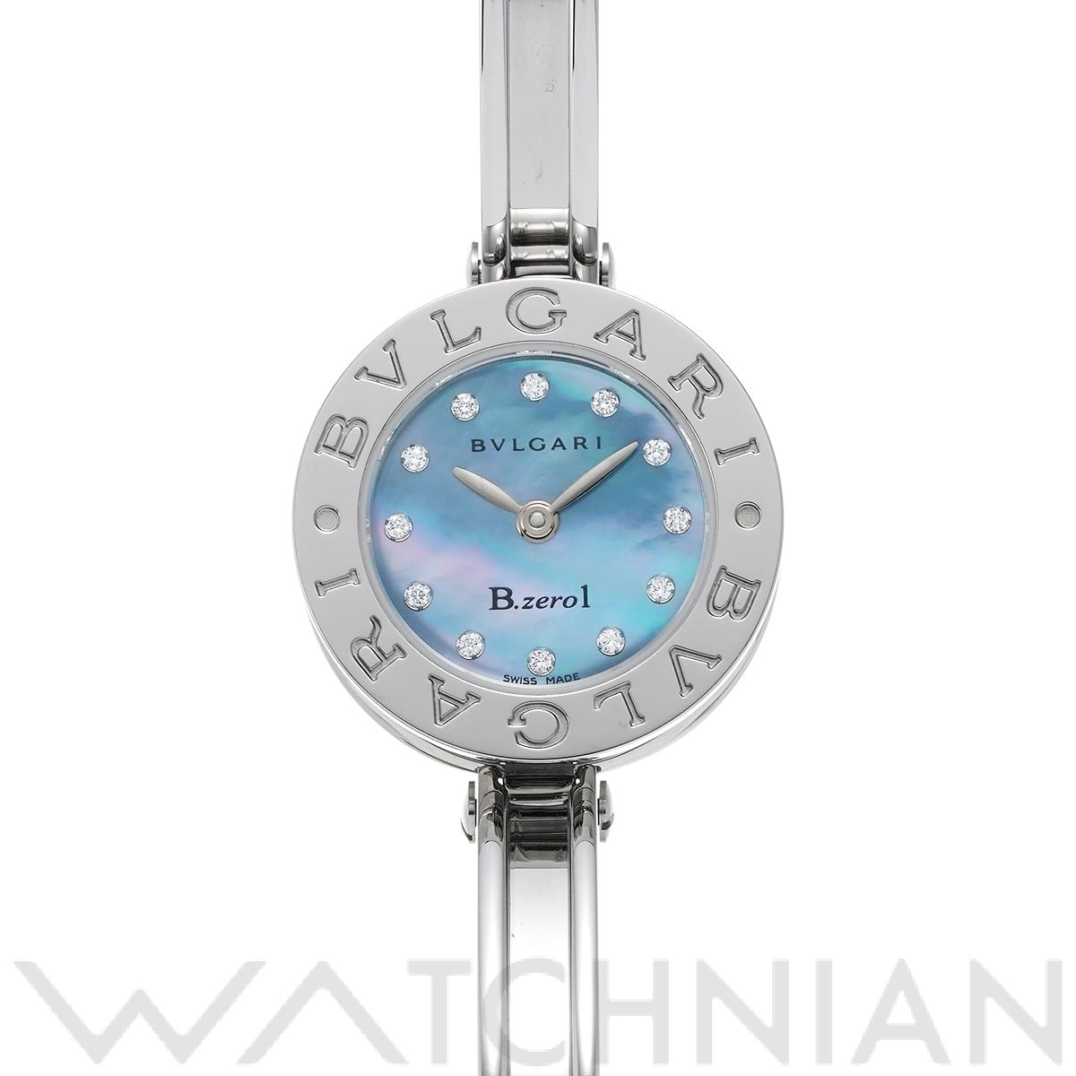 ブルガリ / BVLGARI ビーゼロワン BZ22S ブルーシェル/ダイヤモンド レディース 時計 【中古】【wristwatch】