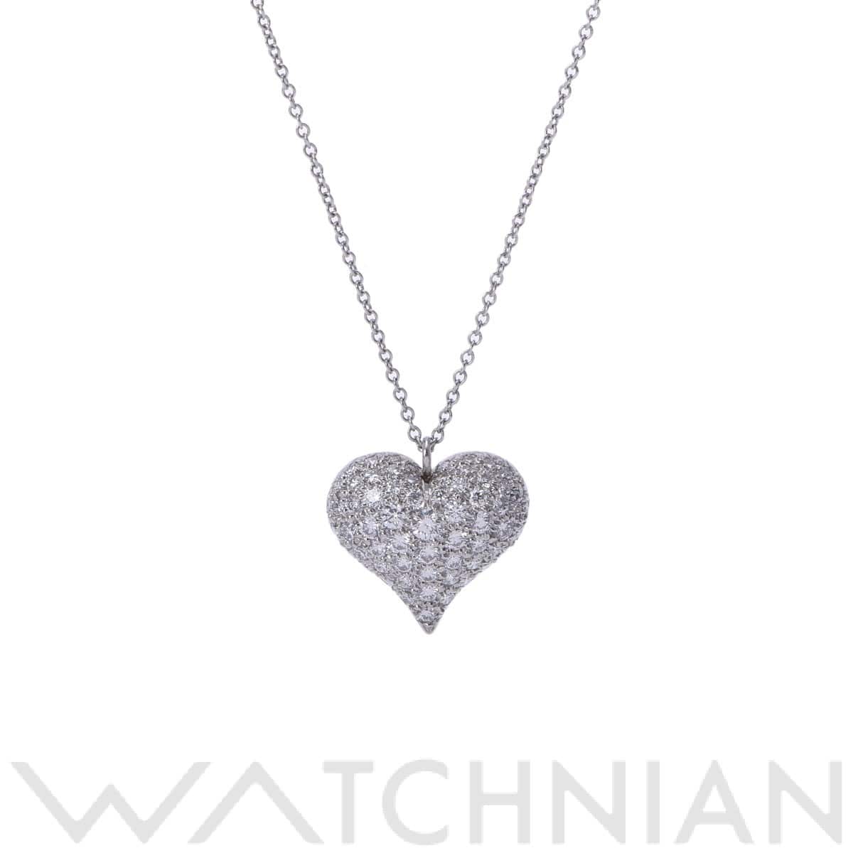 ティファニー ピンチドハート ネックレス シルバー Pt950プラチナ レディース ジュエリー 【中古】【jewelry】