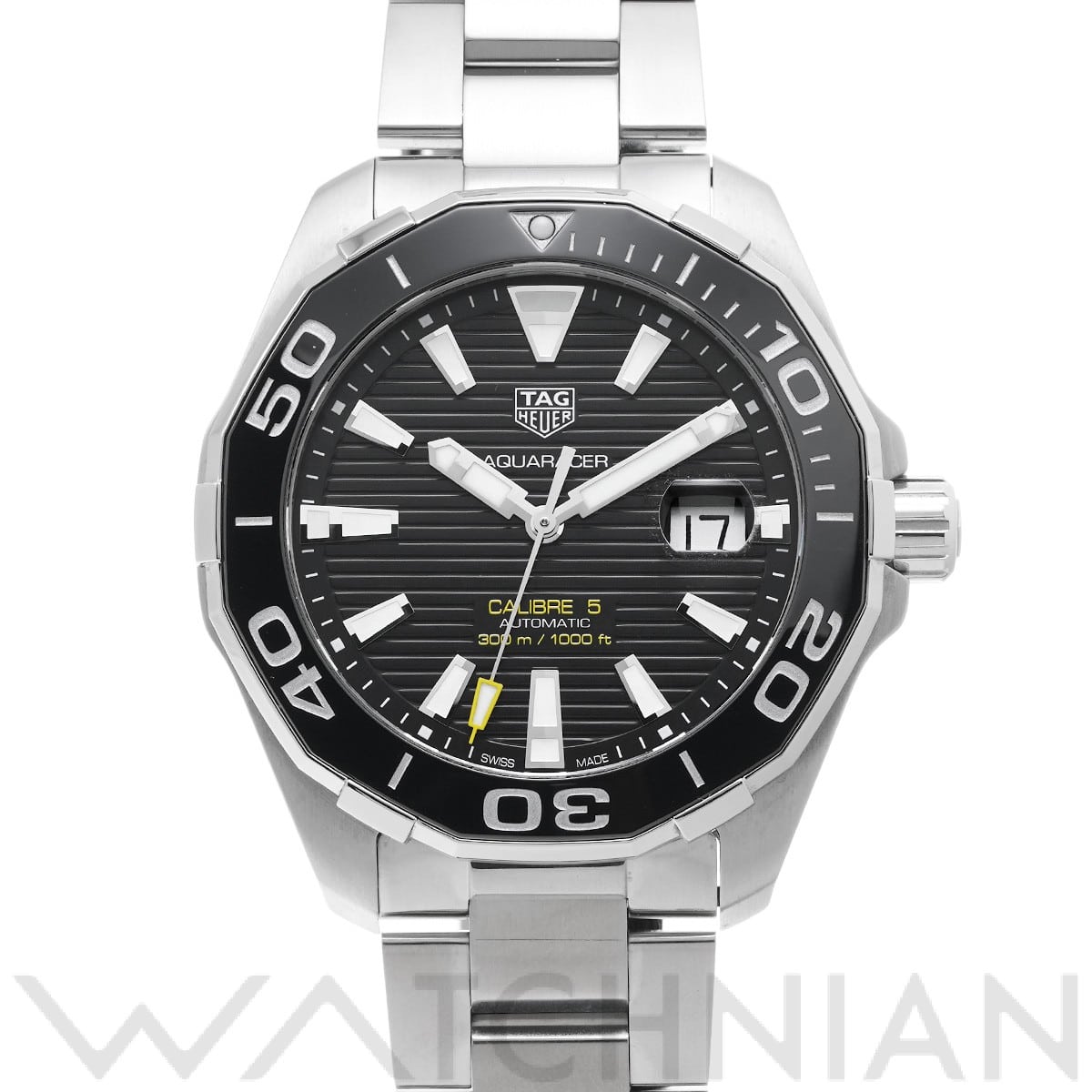 タグ ホイヤー / TAG HEUER アクアレーサー キャリバー5 WAY201A.BA0927 ブラック メンズ 時計 【中古】【wristwatch】