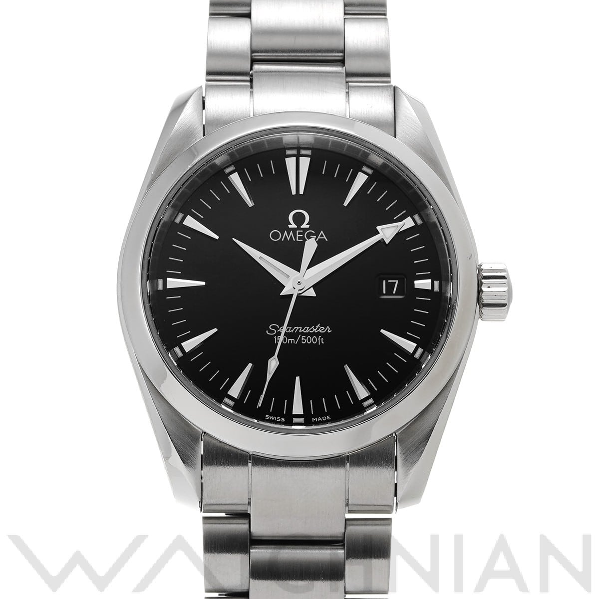 オメガ シーマスター アクアテラ クォーツ 2518.50 ブラック メンズ 時計 【中古】【wristwatch】