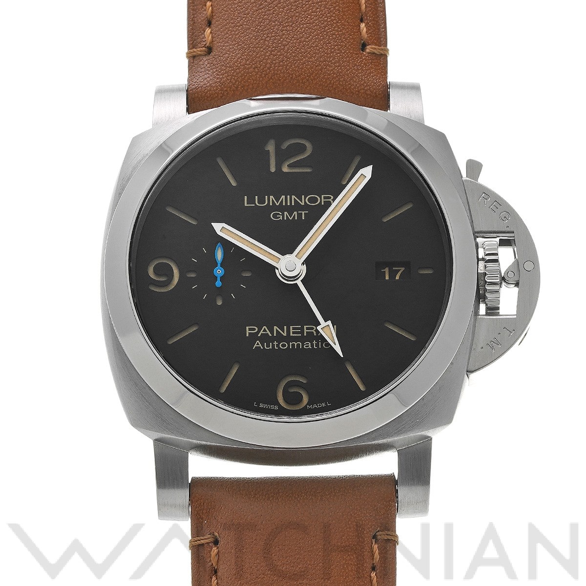 パネライ / PANERAI ルミノール 1950 3デイズ GMT アッチャイオ PAM01320 ブラック メンズ 時計 【中古】【wristwatch】