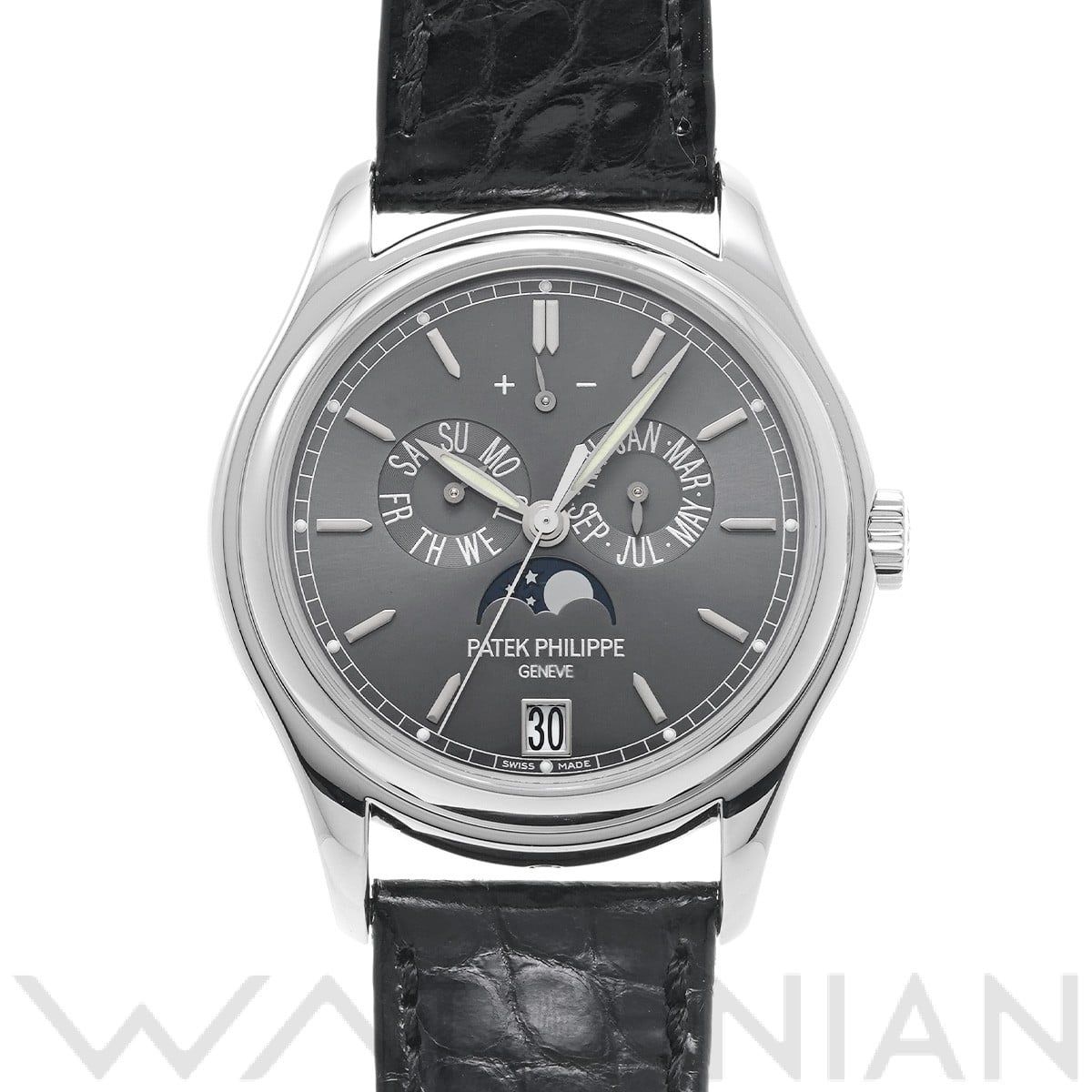 パテック フィリップ コンプリケーション アニュアルカレンダー 5146P-001 グレー メンズ 時計 【中古】【wristwatch】