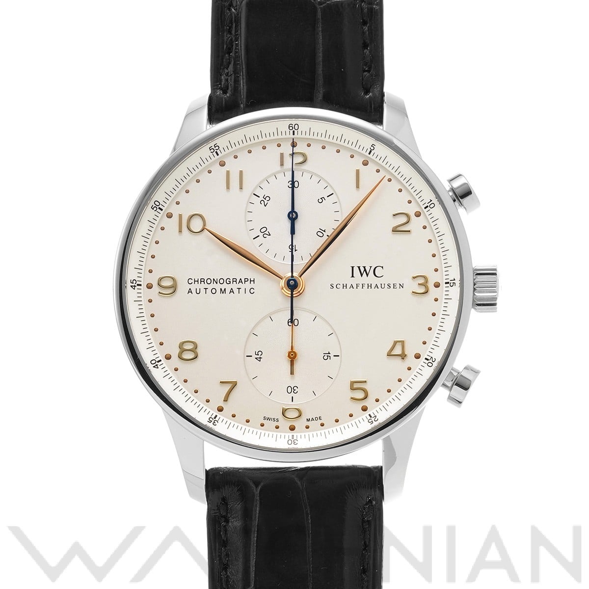 IWC ポルトギーゼ クロノグラフ IW371445 シルバー メンズ 時計 【中古】【wristwatch】