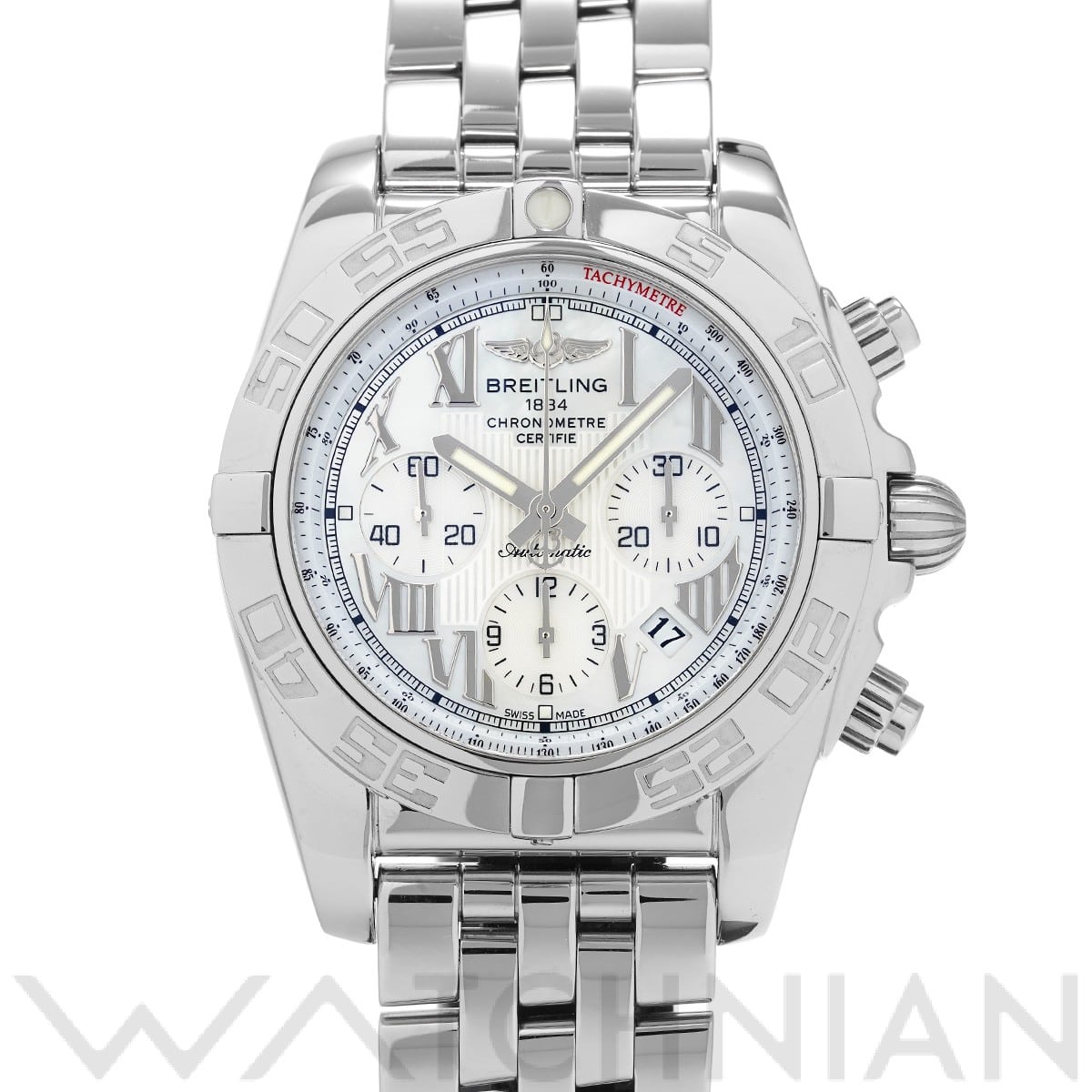 ブライトリング クロノマット 44 AB011012/A691 ホワイトシェル メンズ 時計 【中古】【wristwatch】