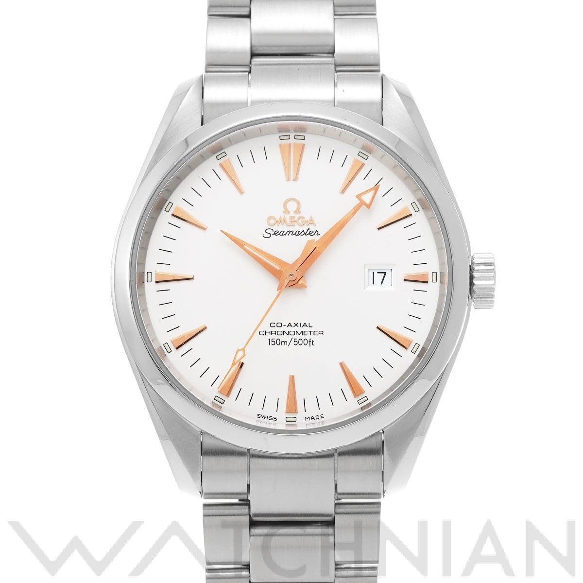 オメガ / OMEGA シーマスター アクアテラ コーアクシャル ビッグサイズ 2502.34 シルバー メンズ 時計 【中古】【wristwatch】