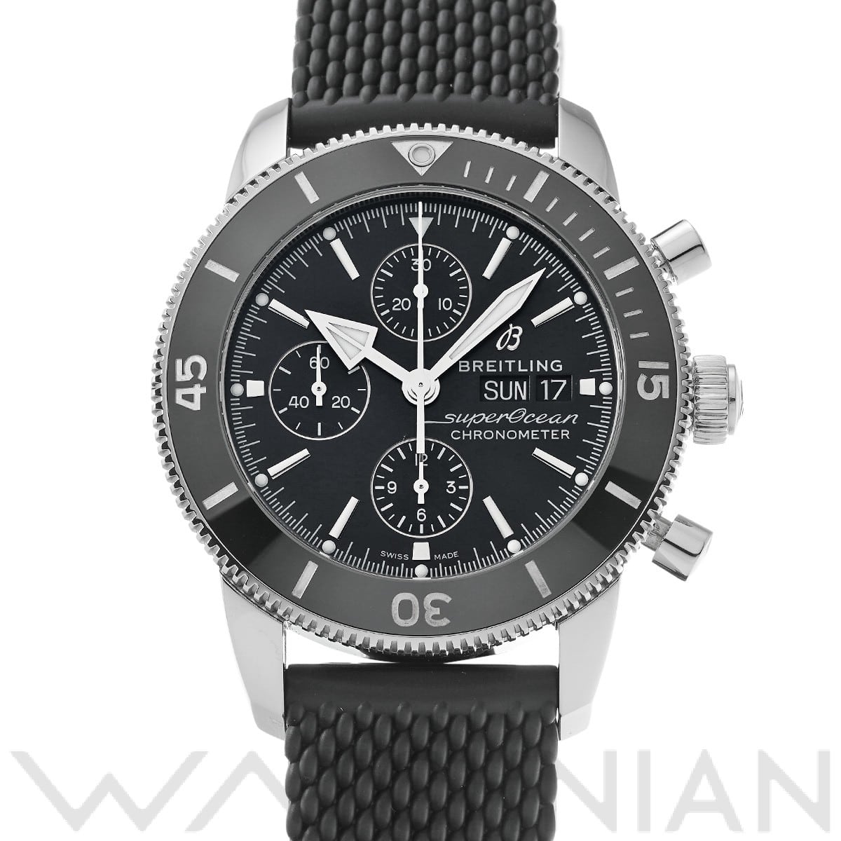 ブライトリング スーパーオーシャン ヘリテージ クロノグラフ 44 A13313121B1S1 ブラック メンズ 時計 【中古】【wristwatch】