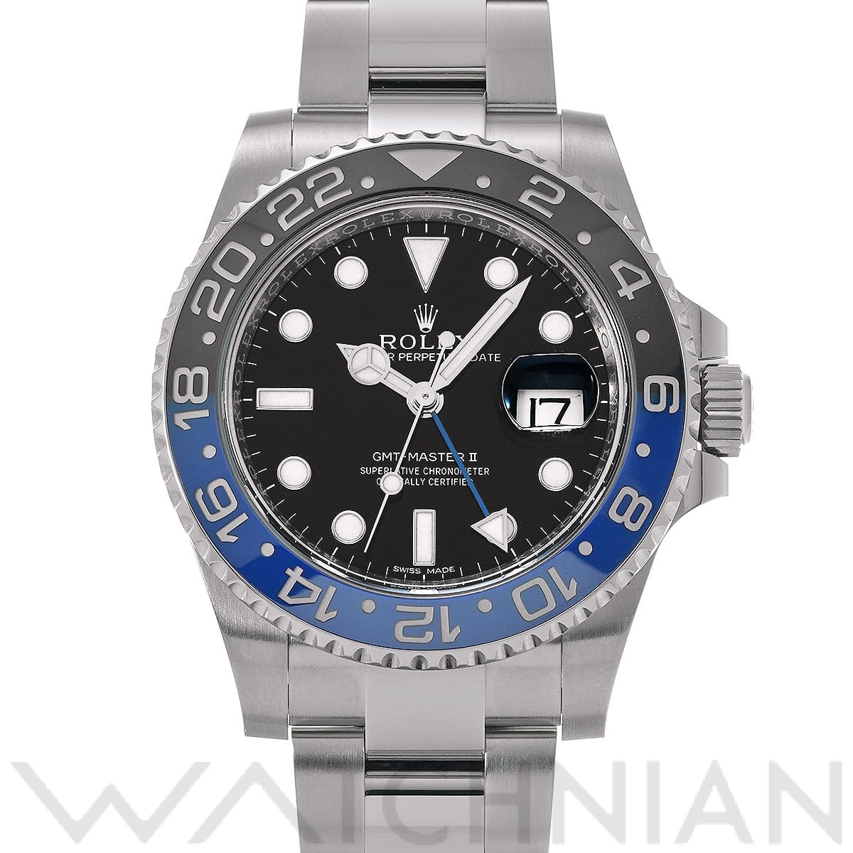 ロレックス GMTマスターII 116710BLNR ブラック メンズ 時計 【中古】【wristwatch】