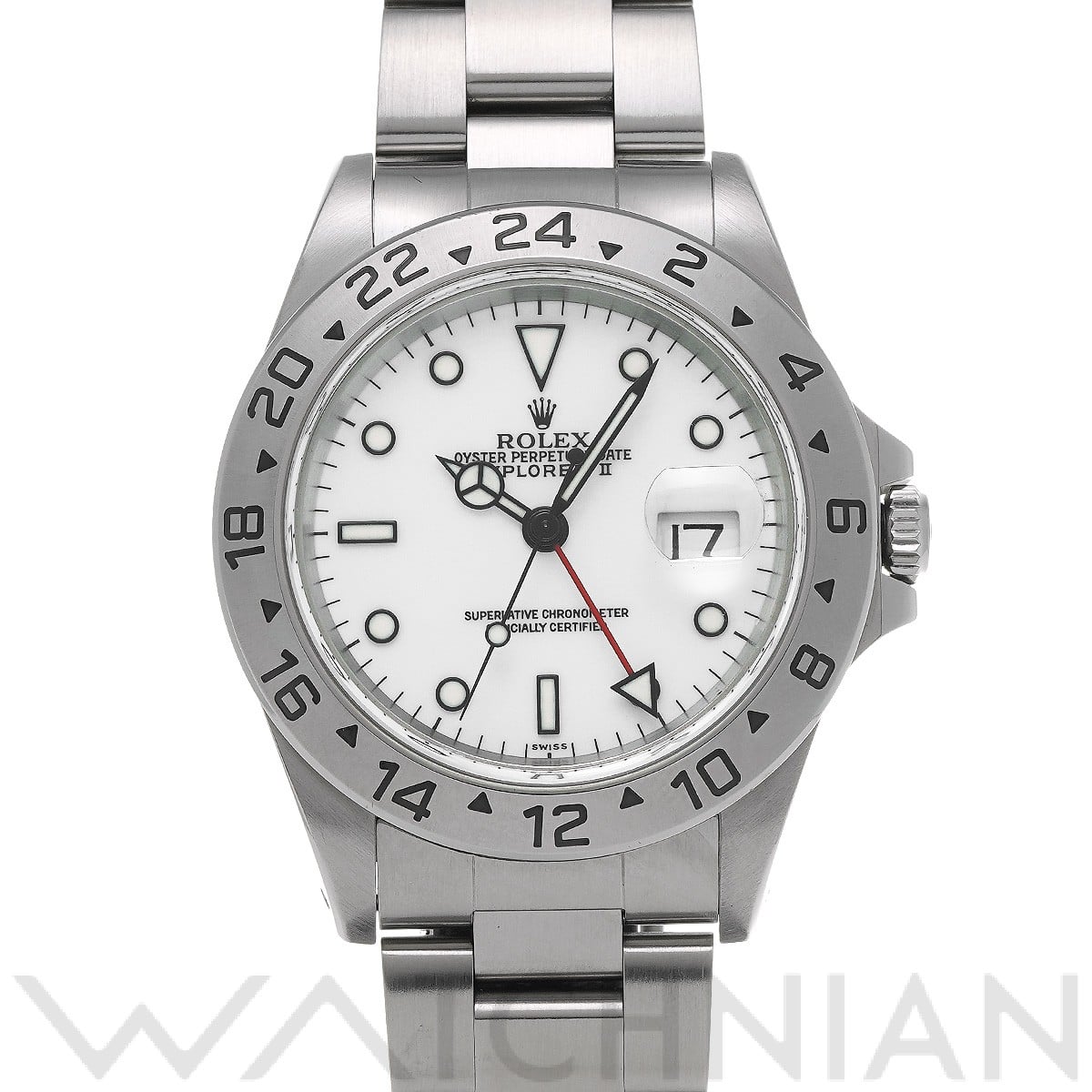 ロレックス エクスプローラーII 16570 ホワイト メンズ 時計 【中古】【wristwatch】