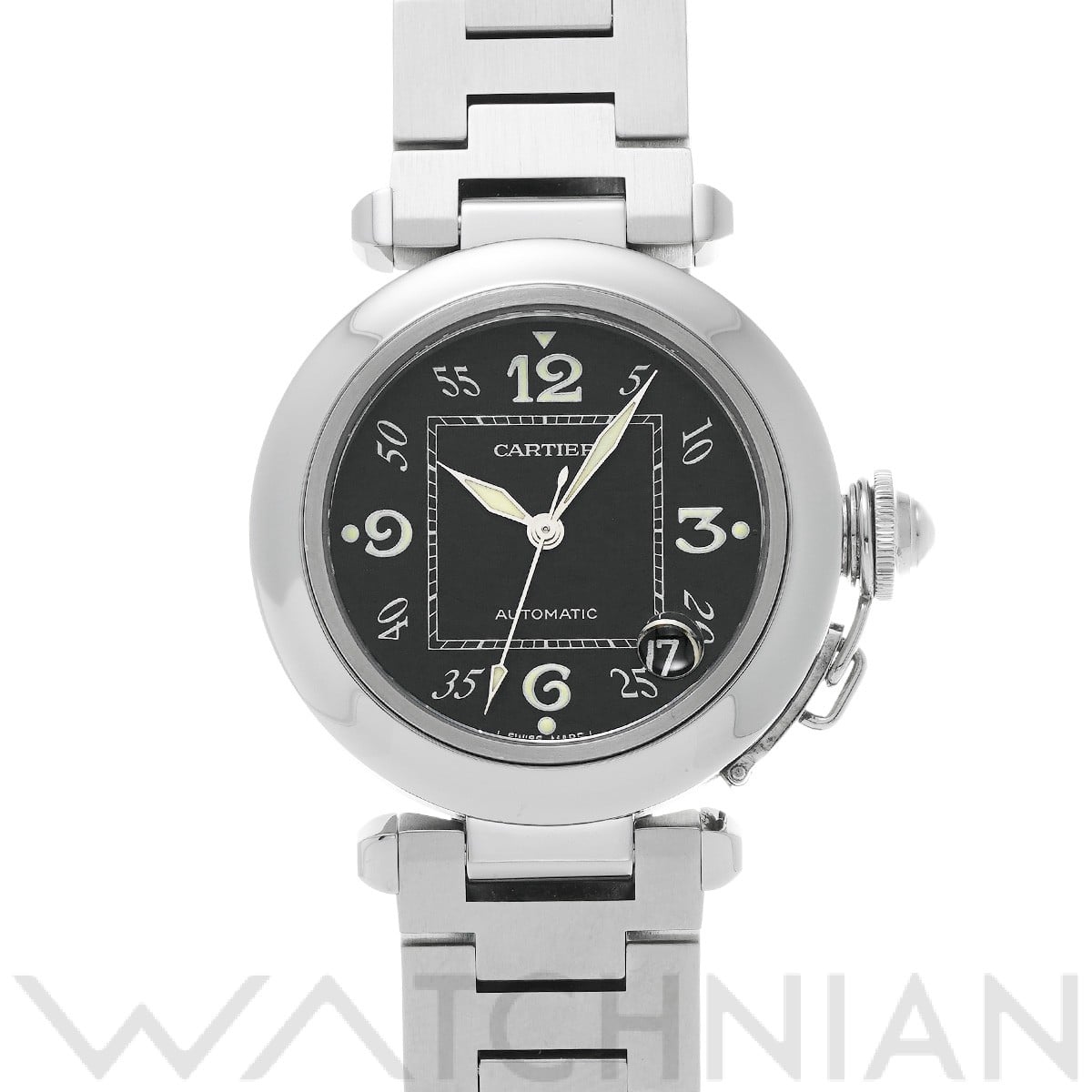 カルティエ パシャC W31043M7 ブラック ユニセックス 時計 【中古】【wristwatch】