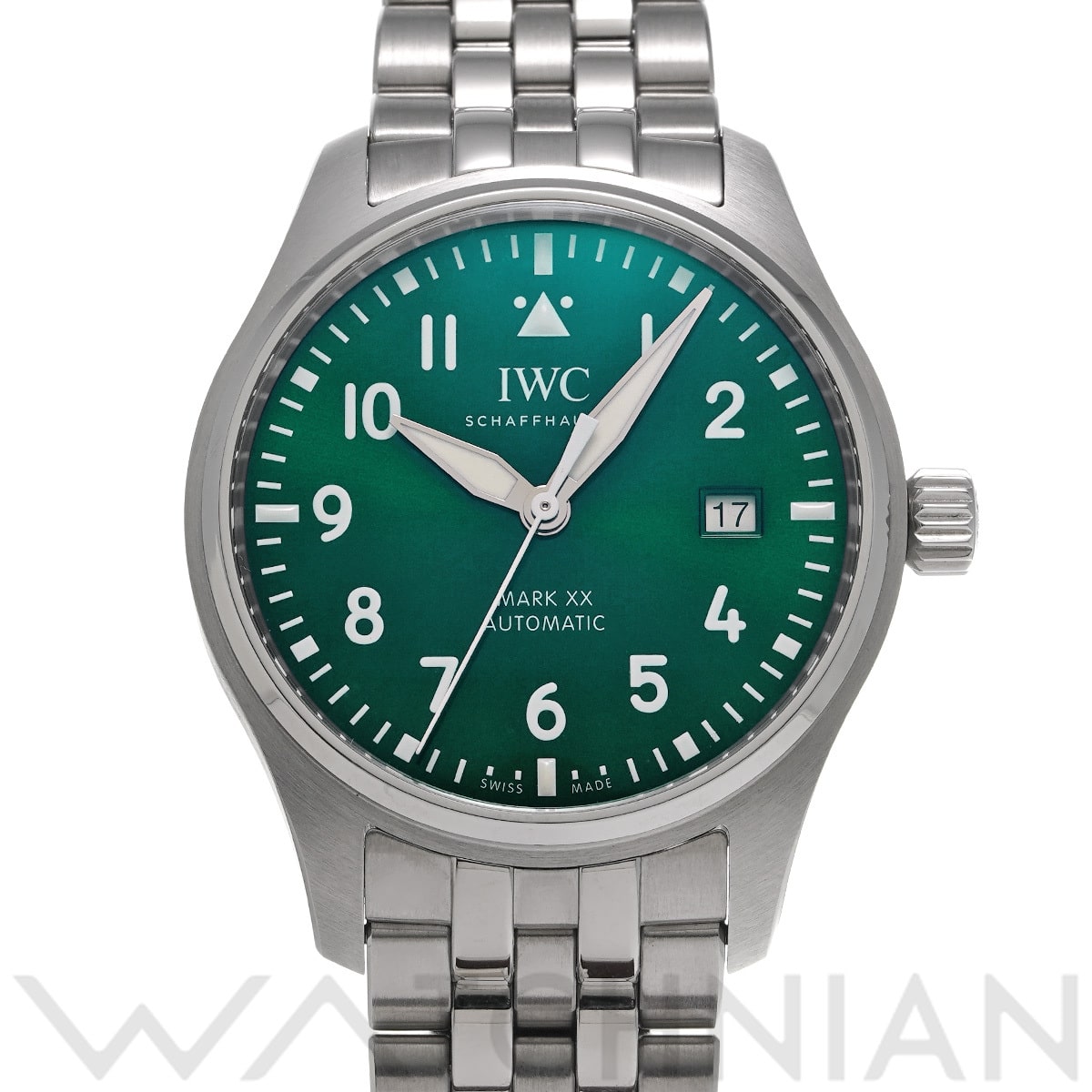 IWC パイロットウォッチ マーク XX IW328206 グリーン メンズ 時計 【中古】【wristwatch】