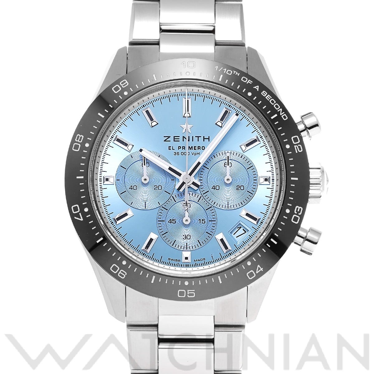 ゼニス / ZENITH クロノマスター スポーツ ヨシダ スペシャルエディション 03.3105.3600/52.M3100 アクアブルー メンズ 時計 【中古】【wristwatch】