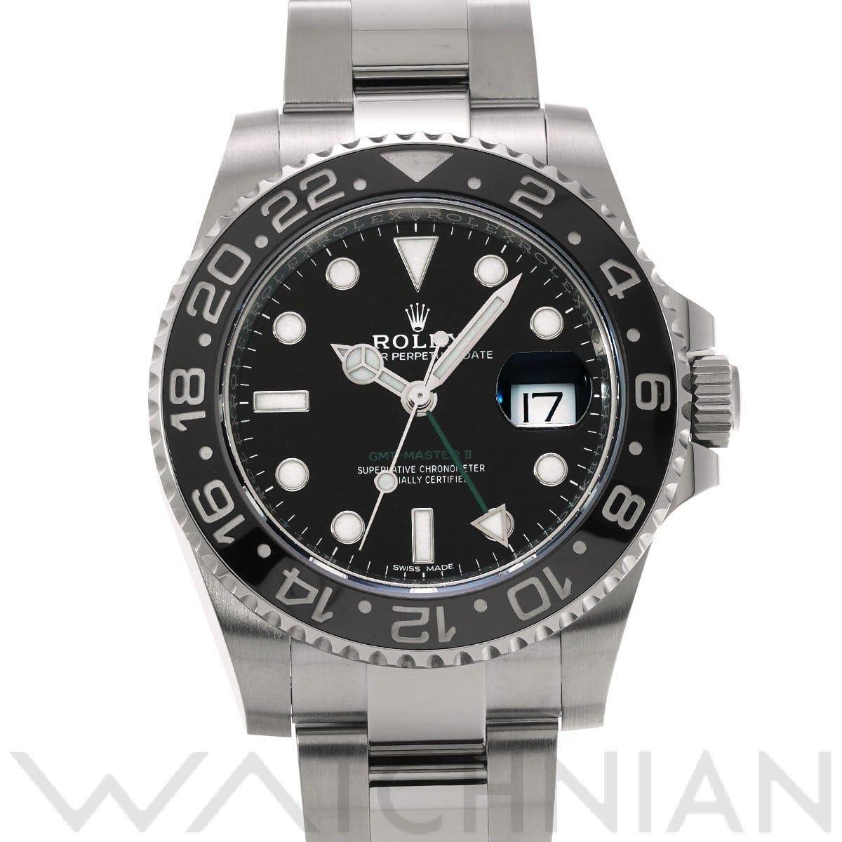 ロレックス GMTマスターII 116710LN ブラック メンズ 時計 【中古】【wristwatch】
