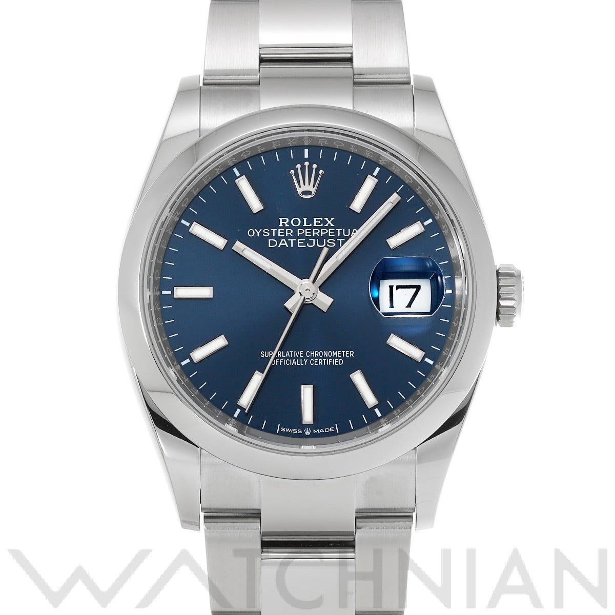 ロレックス デイトジャスト 36 126200 ブライトブルー メンズ 時計 【中古】【wristwatch】