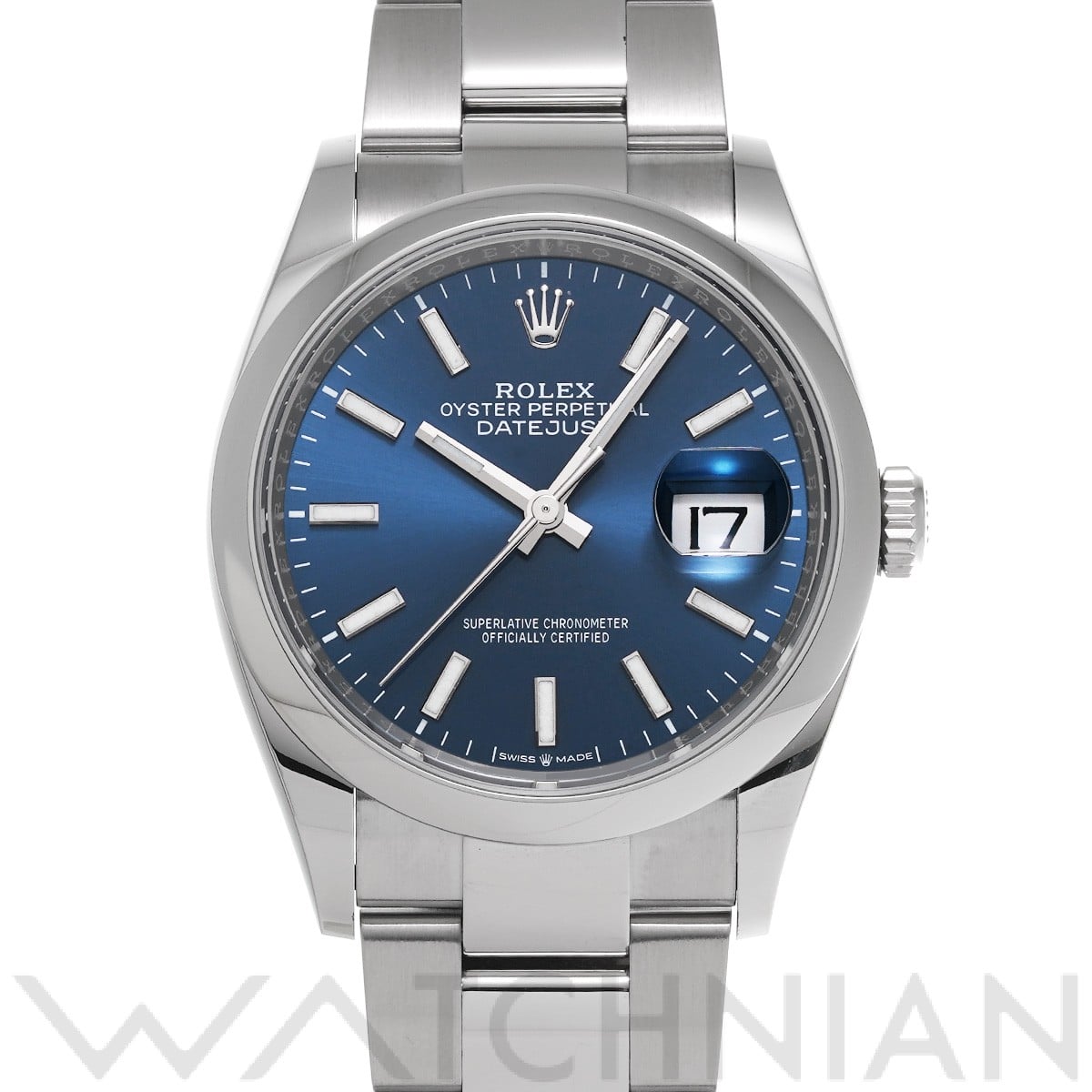 ロレックス デイトジャスト 36 126200 ブライトブルー メンズ 時計 【中古】【wristwatch】