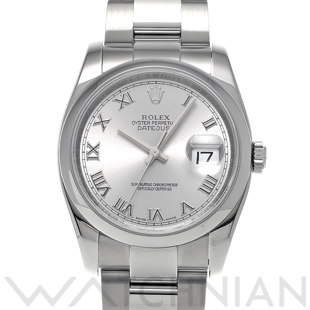 ロレックス デイトジャスト 36 116200 シルバー メンズ 時計 【中古】【wristwatch】