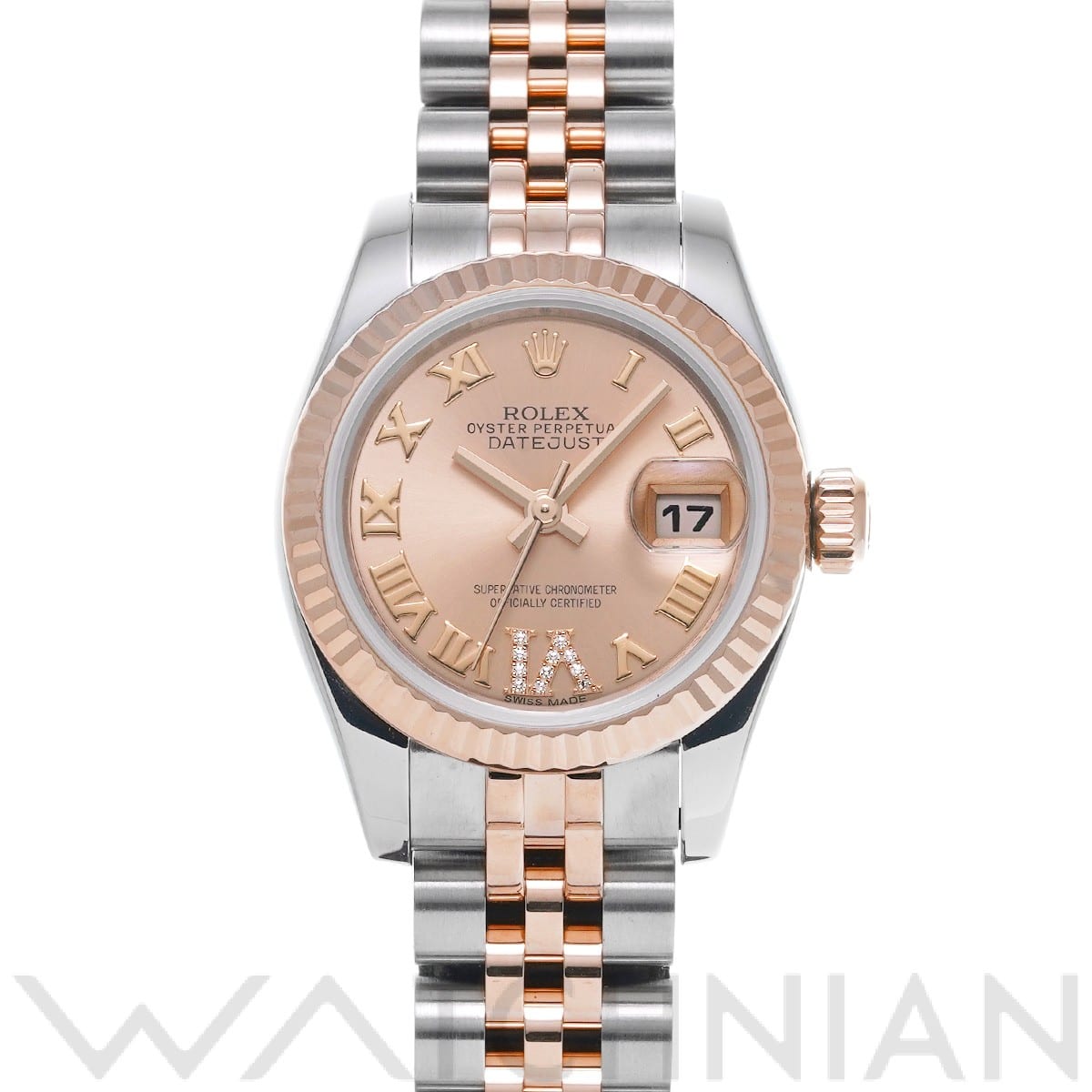 ロレックス デイトジャスト 179171 ピンク/ダイヤモンド レディース 時計 【中古】【wristwatch】