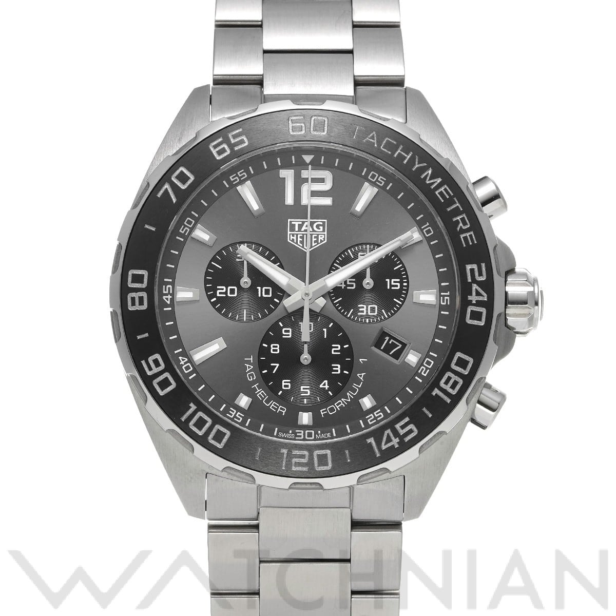 タグ ホイヤー フォーミュラ1 クォーツ クロノグラフ CAZ1011.BA0842 グレー/ブラック メンズ 時計 【中古】【wristwatch】