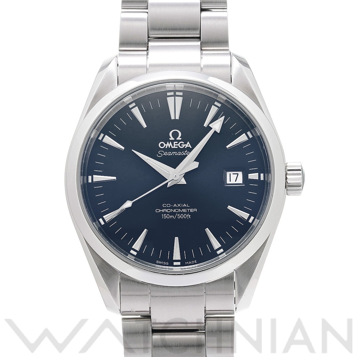 オメガ シーマスター アクアテラ コーアクシャル 2503.80 ブルー メンズ 時計 【中古】【wristwatch】