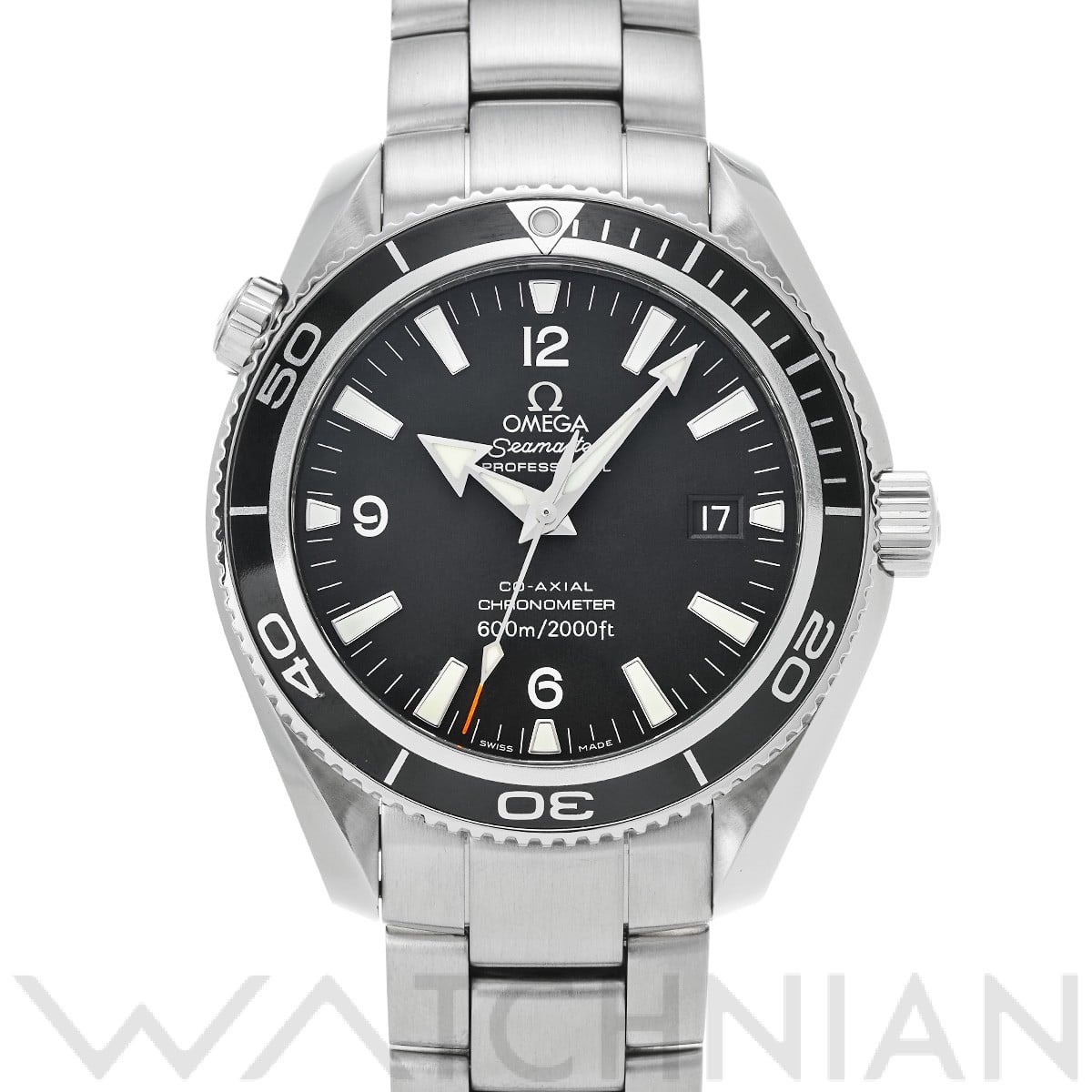 オメガ / OMEGA シーマスター プラネットオーシャン 600 コーアクシャル 2201.50 ブラック メンズ 時計 【中古】【wristwatch】