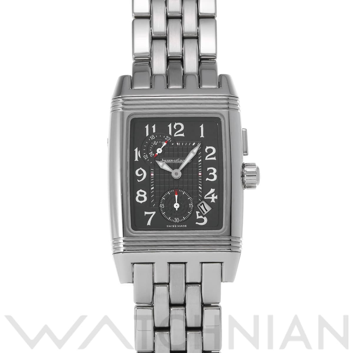 ジャガー ルクルト レベルソ グランスポール デュオ Q2948102 ブラウン/シルバー メンズ 時計 【中古】【wristwatch】