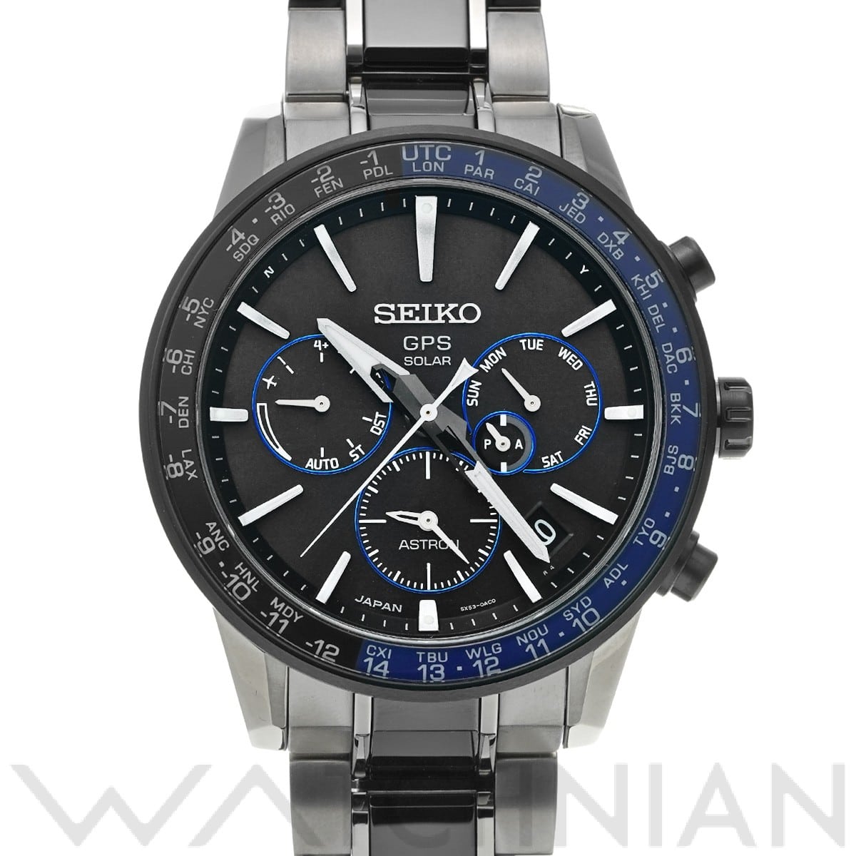 セイコー アストロン SBXC009 ブラック メンズ 時計 【中古】【wristwatch】