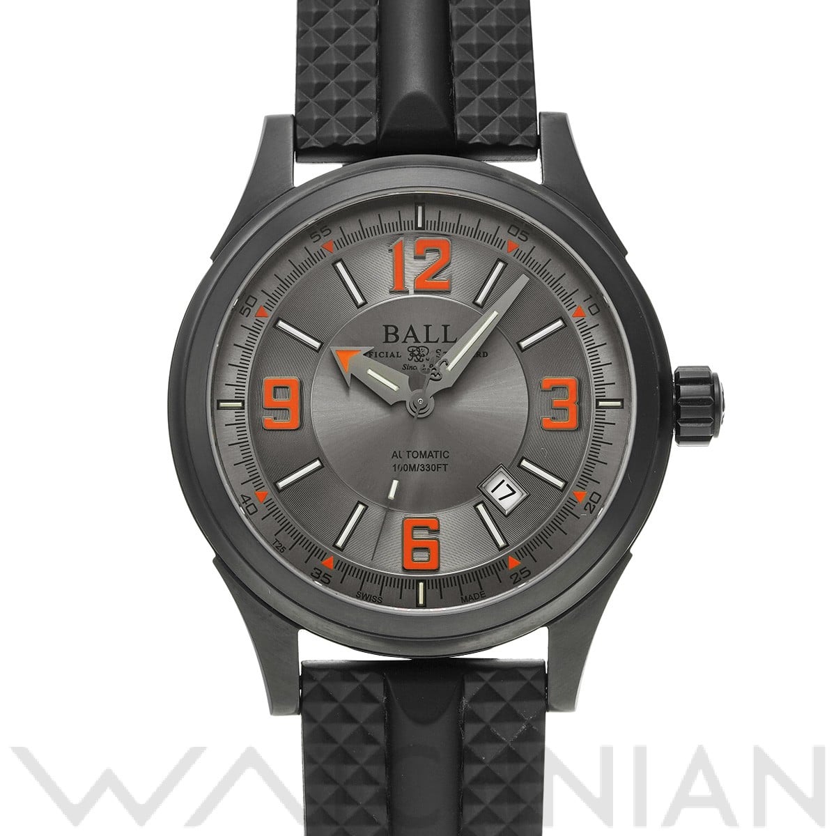 ボールウォッチ ストークマン レーサー DLC NM3098C-P1J-GYOR グレー メンズ 時計 【中古】【wristwatch】