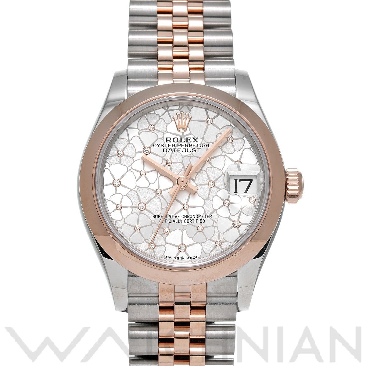 ロレックス デイトジャスト 31 278241 シルバー フローラルモチーフ/ダイヤモンド ユニセックス 時計 【中古】【wristwatch】