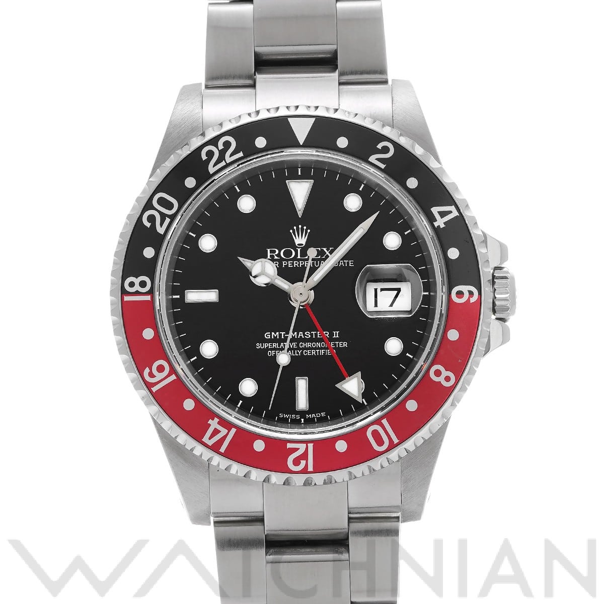 ロレックス GMTマスターII 16710 ブラック メンズ 時計 【中古】【wristwatch】