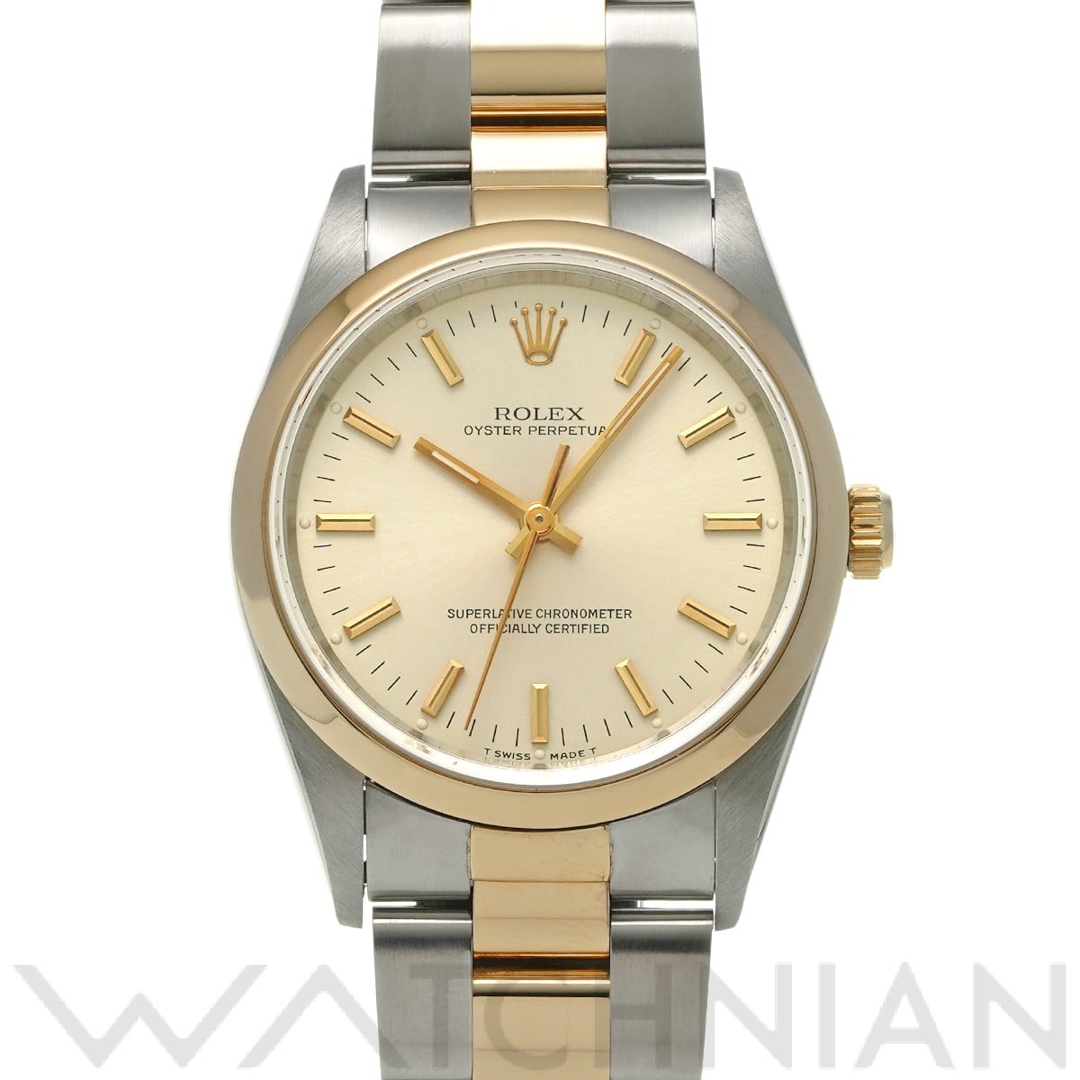 ロレックス オイスターパーペチュアル 14203 シャンパン メンズ 時計 【中古】【wristwatch】