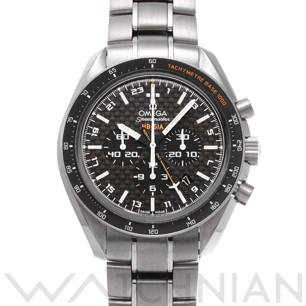 オメガ スピードマスター HB-SIA コーアクシャル GMT 321.90.44.52.01.001 ブラックカーボン メンズ 時計 【中古】【wristwatch】