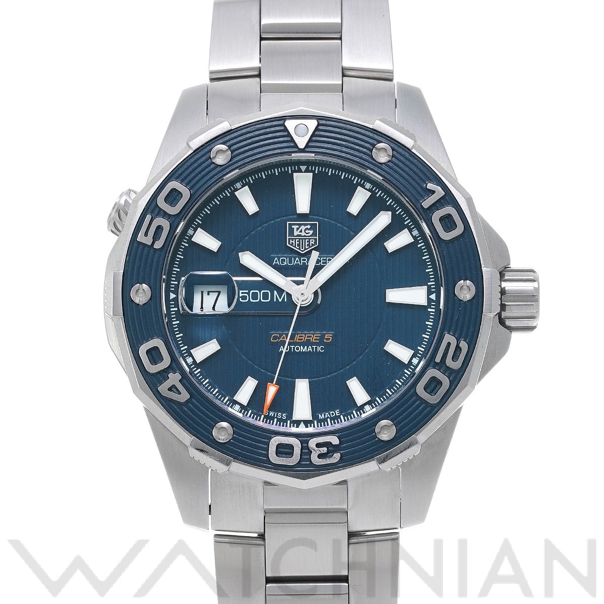タグ ホイヤー アクアレーサー キャリバー5 WAJ2112.BA0870 ブルー メンズ 時計 【中古】【wristwatch】